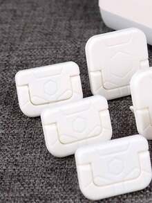 10pcs Plastic Safety Socket Covers, Anti-Electric Shock Plug Protectors Suitable For Power Outlets - Multiple Styles - View 5