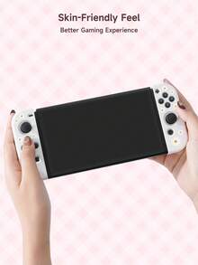 1 Pair Of White Flowershandle Protective Shell Switch Joy-Con Controller, Switch Joy-Con Left And Right Handle Controller Protective Cover, Switch Game Console Accessories, Protect Joy-Con Controller From Damage, Oil-Proof And Scratch-Proof, Easy To Install And Disassemble - Multicolor - View 7