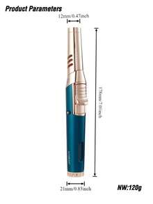 1PC Windproof Gas Lighter - Creative Bendable Torch Lighter, 360° Use High Temperature Blue Flame Igniter For Outdoor Camping BBQ Welding, Multi Functional Lighter (No Gas) - View 8