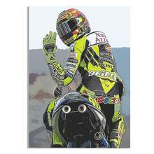 1pc Frameless Motorcycle Racing Poster And Print Wall Art Sports Car Motorcycle Canvas Painting Decor For Living Room Home - Multicolor - View 15
