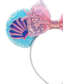 Băng đô tai chuột Mickey chủ đề đại dương của Disney, 1 chiếc, băng đô nơ đính sequin hình vỏ sò và sao biển, với hình tai chuột Mickey hoạt hình dễ thương và một chiếc nơ lấp lánh. Hoàn hảo cho các bữa tiệc ở trường, tiệc hóa trang, nhập vai, công viên giải trí và nhiều dịp khác - đây là một món quà tuyệt vời cho bất kỳ sự kiện nào. Băng đô nơ tai chuột Mickey này phù hợp cho cả bé trai và bé gái, cũng như các cặp đôi, và đặc biệt hoàn hảo cho các buổi nhập vai công chúa, lễ kỷ niệm sinh nhật và tiệc Giáng sinh. - Nhiều màu - Xem 3