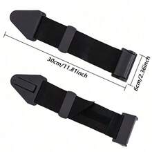 1pc Black Car Seat Belt Strap Adjuster, Anti-Choke Simple Shoulder Guard Limiter, Universal Fit For Multiple Car Models, Practical Safety Accessory For In-Car Travel - Car Seat Belt Adjustment Buckle - View 5
