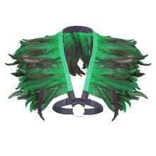 Áo choàng lông vũ giả kiểu Gothic cho trang phục Halloween dành cho nữ - Nhiều màu - Xem 10