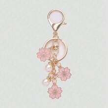 樱花钥匙扣，简约樱花手机挂饰，女士/女孩汽车饰品，包包挂件，可爱哥特/Y2K风格礼物，适合送给母亲、父亲、毕业生和老师 - 淺粉色 - 查看 6