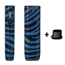 1 Conjunto Projetado para IQOS ILUMA I ONE 7th Geração, Novo Estojo Protetor Macio e à Prova de Choques com Padrão Colorido Cintilante de Zebra + 1 Ferramenta de Substituição da Capa Protetora, Cobertura 360° com Padrão de Zebra de Strass Projetado pela Designer Hannah Usando 6770 Diamantes Artificiais, Dando ao seu Estojo Protetor um Efeito de Reflexão Lambert Cintilante, Adequado como Presente para Pai, Mãe, Namorada, Namorado, Amante e Amigos - Multicolorido - Visão 18