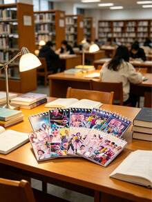 10本卡通女孩图案迷你螺旋笔记本，便携式螺旋口袋便签本，适用于学习笔记、作业、旅行备忘录和日常待办事项清单，是派对礼物、生日礼物和课堂奖励的理想之选。 - 多色 - 查看 7