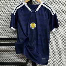 Scotland Style Navy Blue Soccer Jersey, Diamond Pattern, Breathable Lightweight Football Shirt - 預設 - 查看 1