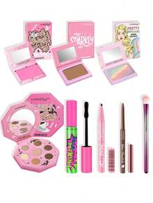 Bộ trang điểm 8 món MISSLYN: Bảng phấn mắt Shimmering Mocha, Bảng phấn nền Coffee Complexion, Mascara, Chì kẻ lông mày, Phấn tạo khối Charm Secret, Chì kẻ mắt lâu trôi, Phấn bắt sáng Mermaid Rainbow, Cọ trang điểm. - #Bộ 1-1 - Xem 11