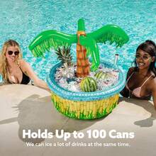 JOYIN 28 "Enfriador de Palmeras Inflable, decoración de Fiesta temática de Playa Tropical de Hawai, Enfriador de Palmeras para artículos para Fiestas al Aire Libre, decoración de Fiestas - Palmeras - Ver 4