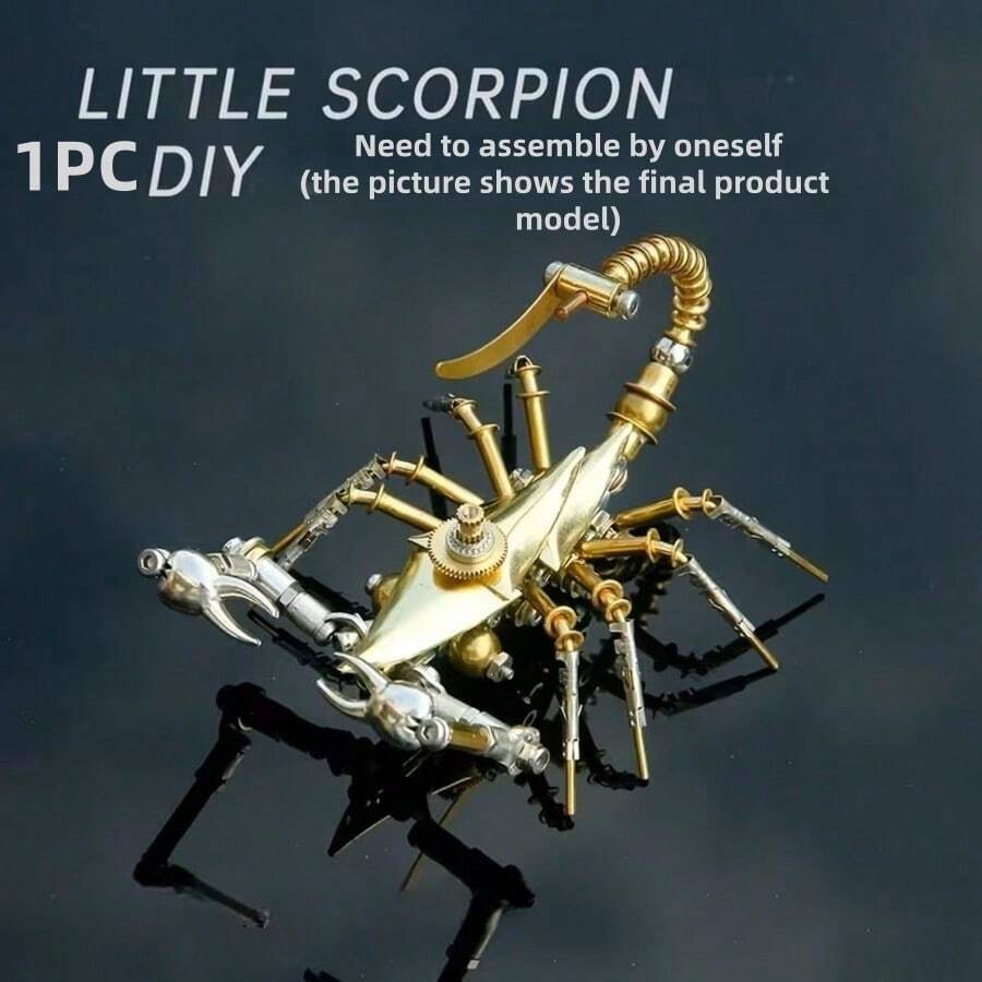 3D Metal Puzzle Mechanical Scorpion Steampunk Precision Handmade Assembly Model Adult Stress Relief DIY Toy Metal Material Desktop Decoration Collectible Creative Gift - Multicolor - View 1