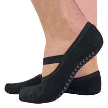 Sock Snob Sock Snob - 12 Pairs Ladies Non Slip Breathable Yoga Socks - 黑色 - 查看 2