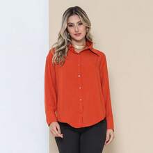 Women Blouses - Burnt Orange - View 1