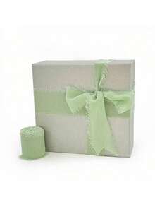 5m/Roll 38mm Chiffon Ribbon, 3.8cm Frayed Edge Ribbon For Bouquet, Wedding, Gift Wrapping - Raw Edge Webbing - View 28