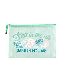 Waterproof PVC Beach Bag With "Summer" Beach Pattern, A4 Transparent Document Bag, Large Capacity Cosmetic Bag, Mesh Zipper Pouch, Portable Swimming Bag, Suitable For Swimming, Diving, Summer Vacation, Back To School, Outings, Daily Life, Travel Essentials, Perfect Gift For Family, Friends, Loved Ones, Teachers, Suitable For Birthdays, Holidays, Parties, Mother's Day, Back To School And Other Occasions - Multicolor - View 14