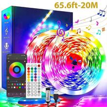LED Light Strip,USB Music Synchronization Bedroom Smart Light Bar, Atmosphere Light Strip, Supports App Control, Adjustable Color Temperature, Suitable For Decoration During Valentine's Day, Weddings And Parties - ánh sáng đa sắc - Xem 13