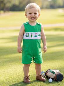 Baby Boys Jumpsuits - Green - View 4