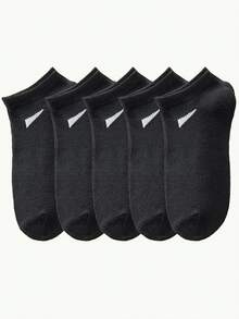 30/20/15/10/5/3/1 Pairs Comfortable, Breathable, Moisture-Wicking, Antibacterial Knit Liner Socks - Excellent Mother's Day Gift, Unisex Invisible Socks, Ankle Socks, Sweat-Absorbing, Odor-Resistant, Elastic Soft, Fashionable Solid Colors, Triangle Decor Suitable For Spring, Summer, Autumn, Winter, Casual, Daily Wear, Yoga/Sports - Multicolor - View 6