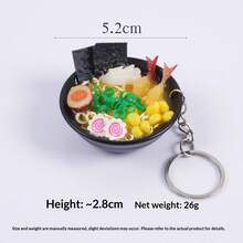 2026 Hot Selling Realistic Seafood Ramen Noodle Keychain, Japanese Food Toy Noodle Decor, Gag Gift, Interesting Creative Gift, Birthday Gift, Valentine's Day Gift, Children's Day Gift, Easter Gift, Perfect Gift, Best Gift, Halloween Gift, Stress Relief Toy - Squishy - Multicolor - View 16