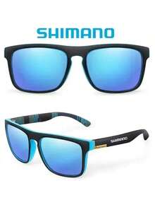 Set Kacamata Pelindung Polarized SHIMANO untuk Pria, Aktivitas Luar Ruangan seperti Berburu, Memancing, Mengemudi, dan Bersepeda - Hitam - View 5