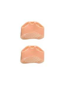 1 Paar atmungsaktive Silikon Fußkissen Pads, rutschfeste stoßabsorbierende Vorfuß Einlegesohlen, Silikon Halbsohlen, atmungsaktive und elastische Schuheinlagen, Fußschutzpads. Geeignet für Damen und Herren Vorfußpolsterung, Zehentrenner, Fußpflege, Outdoor, Reisen, Reisezubehör, High Heels, Zehenschutz. - Mehrfarbig - Übersicht 10