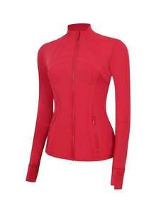 Lululemon Women's Define Jacket Nulu™ | Buttery-Soft Weightless Fabric | Slim Fit Streamlined Athletic Zip-Up | Luxury Studio-To-Street Performance Outerwear - 紅色 - 查看 2