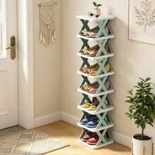 Simple Thickened Dustproof Space-Saving Narrow Shoe Storage Cabinet For Home, Small Office & Dormitory - Mint Green - View 5