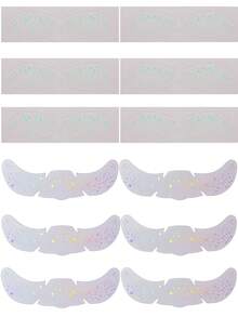 12入全息亮片可愛亮粉眼影彩虹雀斑臉部紋身貼 防水星星亮粉彩妝 適合萬聖節、海灘、遊行、婚禮、節慶必備 - 彩色 - 查看 5
