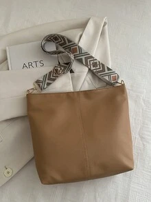 2026 Summer New Fashion Handheld Shoulder Crossbody Large Capacity High-Quality Commuter Tote Bucket Bag Women's Bag - Khaki - View 6