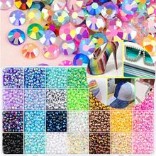 32 Colors Resin Jelly Crystal Rhinestone Set, Multicolor 3mm/4mm/5mm Flat Back Shiny Rhinestones For Rhinestone Art, Sparkling Decor, Rhinestone Decoration, Suitable For Handicraft Materials, Handmade, Book Decoration, DIY Crafts, Clothing, Cups, Shoes And Textiles - 32 Grids - View 9