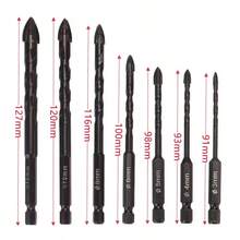 12pcs Professional High Cobalt Alloy Drill Bit Set, Suitable For Tile, Glass, Metal, Brick, Concrete, Ceramic, Plastic - C - View 10