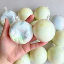 Handmade Crispy Shell Squishy Ball Slow Rebound Sensory Squeeze Toy, Wax Skin Texture Stress Relief Ball, Soft Clay Filled Aesthetic Desk Relaxation Toy With Satisfying Sound - 四色漸變酥脆手工球 - 查看 1