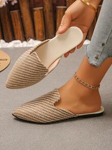 Brown and Beige Herringbone Pattern