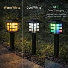 1/4/8PCS White Light Outdoor Solar Path Lights With Light Sensor, Outdoor Garden Decorative Ground Stake Lights, Outdoor Estate Decorative LED Atmosphere Lights, Portable Detachable Outdoor Camping Ground Stake Lights - Streetlights In the House - View 10