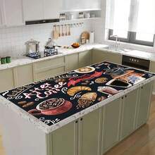 1pc Coffee Pattern Printed Kitchen Cabinet Countertop Bowl Dish Drying Mat, Super Absorbent Hides Stains, Rubber Backed Multi-Purpose Dining & Kitchen Mat, Suitable For Coffee Maker, Bowls, Dishes Drying - HL LSD607 - View 11