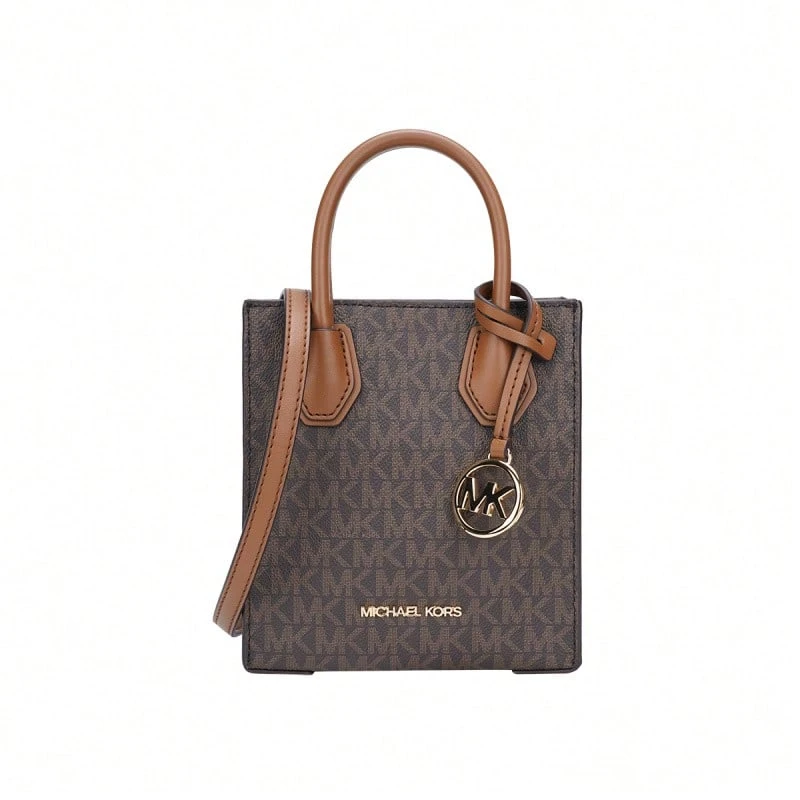 Michael Kors Mercer Print Women's Shoulder Bag 35T1GM9C0I BROWN - 棕色35T1GM9C0I BROWN - 查看 1