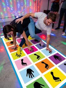 Alfombra de juego plegable de fibra de poliéster, accesorio de juego de coordinación corporal, desafío de equilibrio interactivo multipersonal, portátil y fácil de transportar, trabajo en equipo, alivio del estrés laboral, mejora del ambiente del equipo, disponible en varios colores - Multicolor - Ver 9