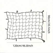 Heavy Duty Truck Cargo Box Net Bag, Latex Elastic Luggage Net With 12 Hooks, 2X Expandable Cargo Securing Net Suitable For Pickup Truck, SUV, Trailer, Universal Truck Exterior Accessory - A - View 6