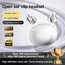 NEW SENYANG 2026新款时尚蝴蝶耳机，无线蓝牙耳机，开放式设计，适用于和安卓手机，奢华电镀重低音，超长续航，礼品 - 查看 21