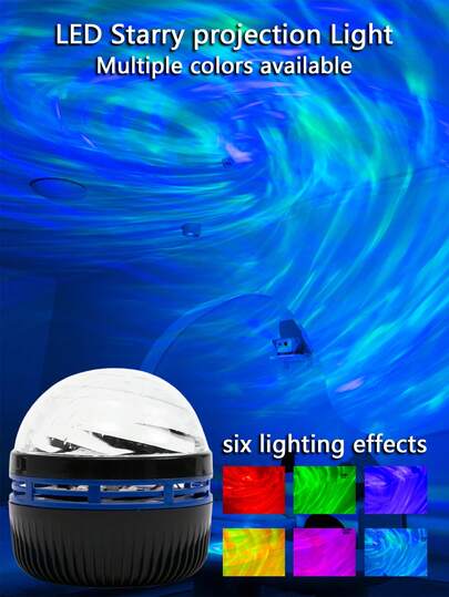 LED Starry Swirl Projection Lamp, Rotating Starry Atmosphere Light, USB Powered With Remote Control, Suitable For Living Room, Dining Room, Game Room, Bedroom Decor, Dates, Holidays, Birthdays, Parties, Creates Romantic Dreamlike Ambiance, Perfect Christmas, Halloween Gift For Friends