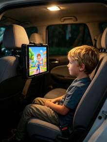 Artículos esenciales para bebés, soporte ajustable para tableta en el reposacabezas del coche, soporte universal para el asiento trasero para niños, soporte giratorio de 360° para iPad, teléfono y tableta - Multicolor - Ver 11