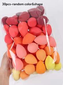 3/5/10/15/20/30/50pcs Makeup Sponges, Random Colors And Shapes, Perfect For Liquid, Cream And Foundation Application, Multi-Color Makeup Blenders, Latex-Free Wet And Dry Use, Suitable For All Skin Types - Multicolor - View 10