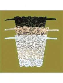 1pcs Elegant Floral Anti-Glare Bra Pads - Fashionable & Comfortable Lingerie Enhancer, Lace Knitted Padding For Women,Back To School,Wedding, Birthday Gifts, Anti Peeping And Light Blocking Bra Accessories, Lace Bra Edging, Washable, Exquisite Lace Edging, Suitable For Various Hairstyles, Underwear, 1 Random Color - 1 cái - Xem 2