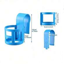 Soporte multifuncional para taza y dispensador de jabón para piscina, portavasos de cerveza, soporte para bebidas - Redondo con un gancho grande - Ver 10