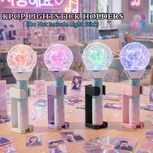 K-Pop Light Stick Stand, K-Pop Light Stick Desktop Display Base, Adjustable Light Stick Holder, Compatible With Universal K-Pop Light Sticks, K-Pop Light Stick Accessory Set, Suitable For Party Games And Events, Compatible With Skz/Twice/TXT/Gdragon/Exo/Aespa/Army Bomb Official Light Sticks, Light Stick Not Included. - View 1