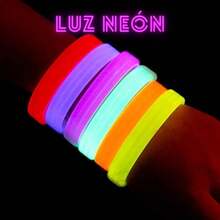 30pzas de Brazaletes Neón Gruesas Pulseras Glow Stick Cyalume Barita para fiestas bodas batucadas cumpleaños fiestas neón conciertos carreras nocturnas - 1 - Ver 4