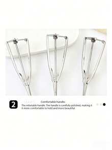 1 Muỗng múc kem bằng thép không gỉ với tay cầm tiện dụng và cơ chế nhả nhanh - Lý tưởng cho việc làm bánh, múc thịt viên, bánh quy, trái cây và kem. - Bạc - Xem 3