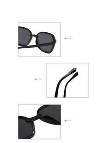 1 pieza Gafas de moda para hombre, nuevo diseño de marco grande y poligonal de lujo, para exteriores, conducción, negocios, casual, uso diario - Multicolor - Ver 10