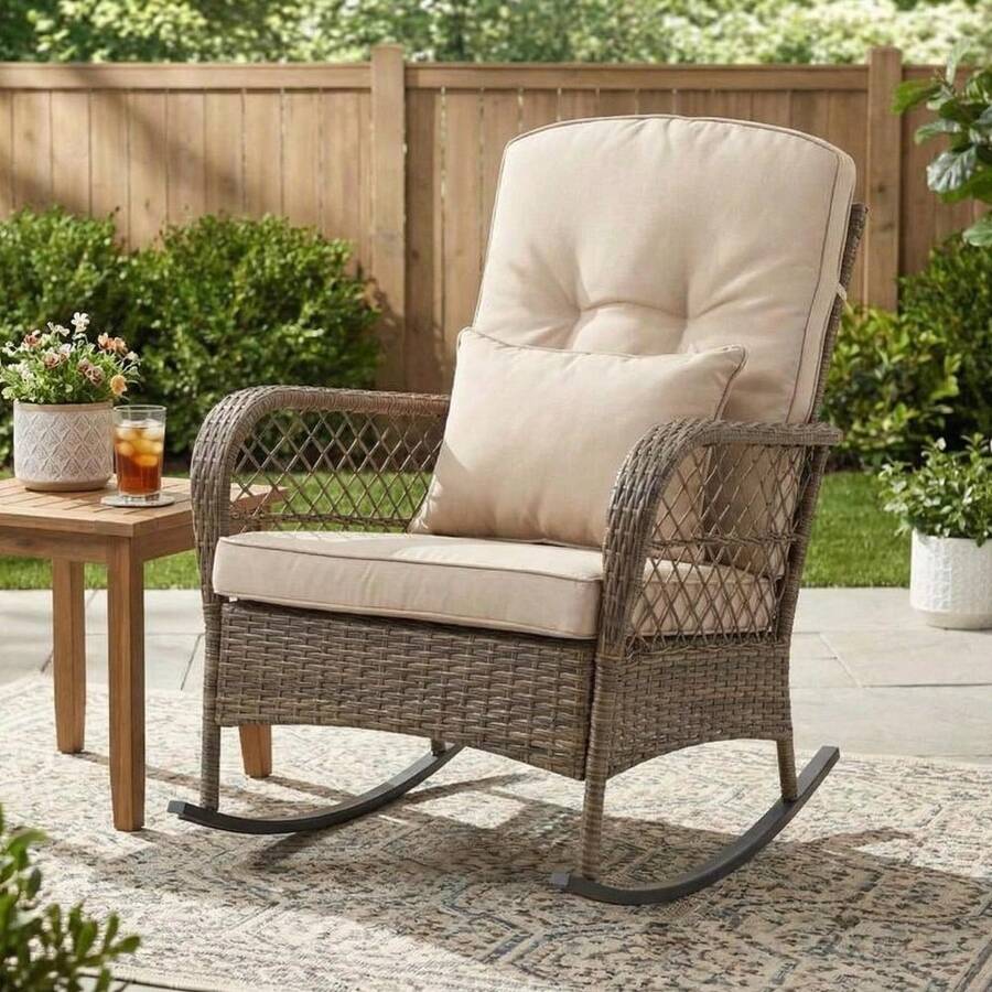 Silla de jardín para exteriores - Ideal para conjuntos de muebles de patio y sofá, perfecta para jardín, terraza o balcón - C - Ver 1
