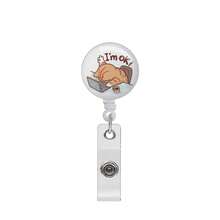 Creative Cartoon Retractable ID Badge Reel, Glitter Personalized Lanyard Clip, Nurse Badge Holder Anti-Lost Hook - A - View 4