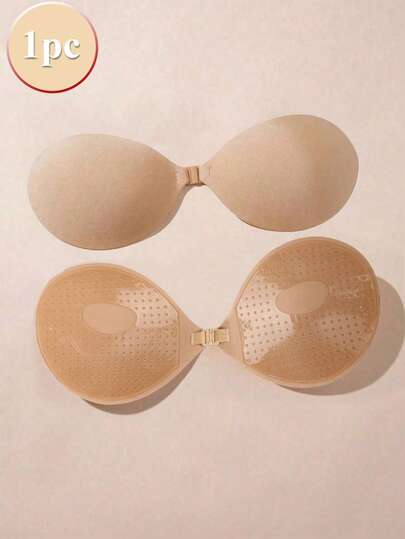 Reusable Silicone Front Closure Push-Up Bra, Nipple Covers, Women's Lingerie Accessories, Suitable For Summer Dresses, Jumpsuits, Wedding Gowns